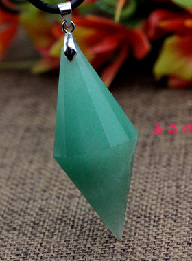 天然东陵玉灵摆吊坠单尖双尖挂坠