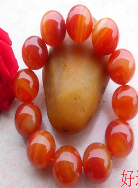 促销红玛瑙手链圆珠玉