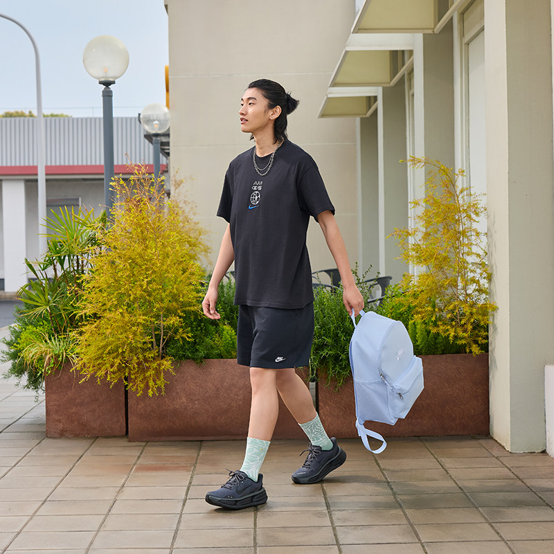 NIKE Nike summer new mesh embroidered backpack
