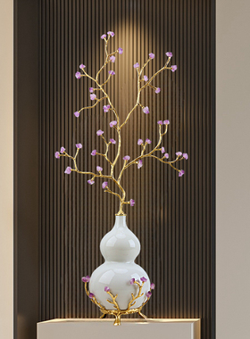 发财树葫芦乔迁高端客厅大摆件