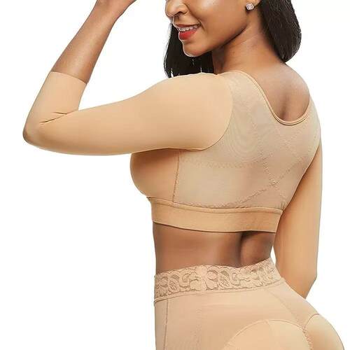 Women's Seamless Long Sleeve Nylon Wireless Compression Arm - 图2