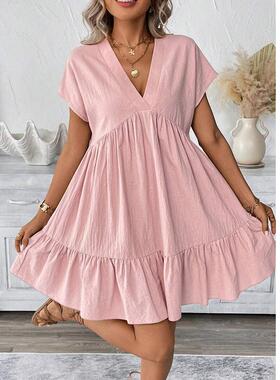 Women's Summer Beach Dresses 2026 Casual V Neck Lightweight