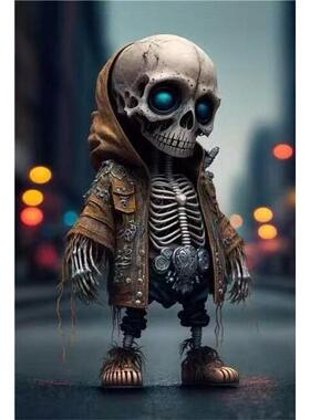 Halloween Skeleton Hoodie Home Garden Decoration