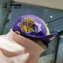 Kỷ nguyên mới NBA Lakers Lakers Chữ màu tím Mũ lưỡi trai Mũ thể thao mùa hè Mũ thường - Mũ thể thao
