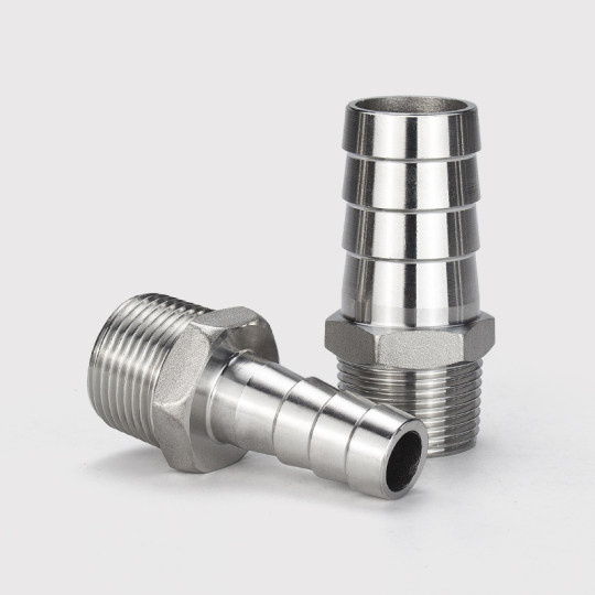 Stainless steel hexagonal pagoda leather pipe connection thread