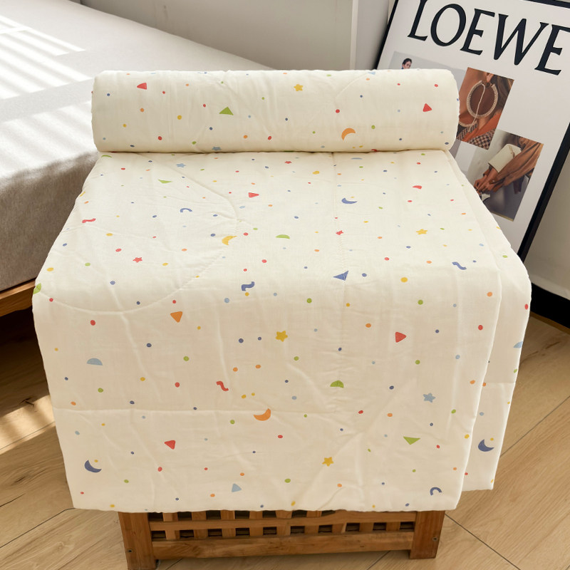 A类双层纱月梦星辰薄被子空调被单人夏被凉感亲肤三4件套2024新款,淘宝优惠券,粉丝福利购,淘宝优惠卷