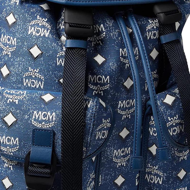 美国代购正品MCM双肩包Brandenburg时尚休闲复古字母织物双肩背包