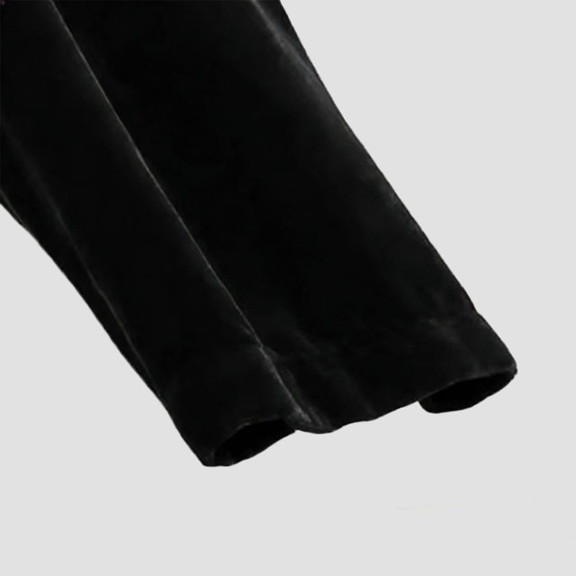 100 Mulberry Silk Velvet Nine-Point Pants Casual Drawstring Harem Pants Small Legs Silk Velvet Pants KA51