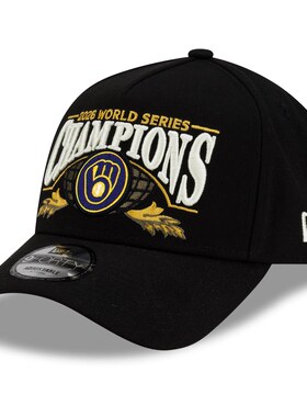 美国代购New Era酿酒人2026年MLB冠军棒球帽鸭舌帽子黑色Brewers