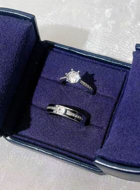 仿真婚戒对戒结婚婚礼现场用道具情侣戒指奢华男女高级感交换仪式