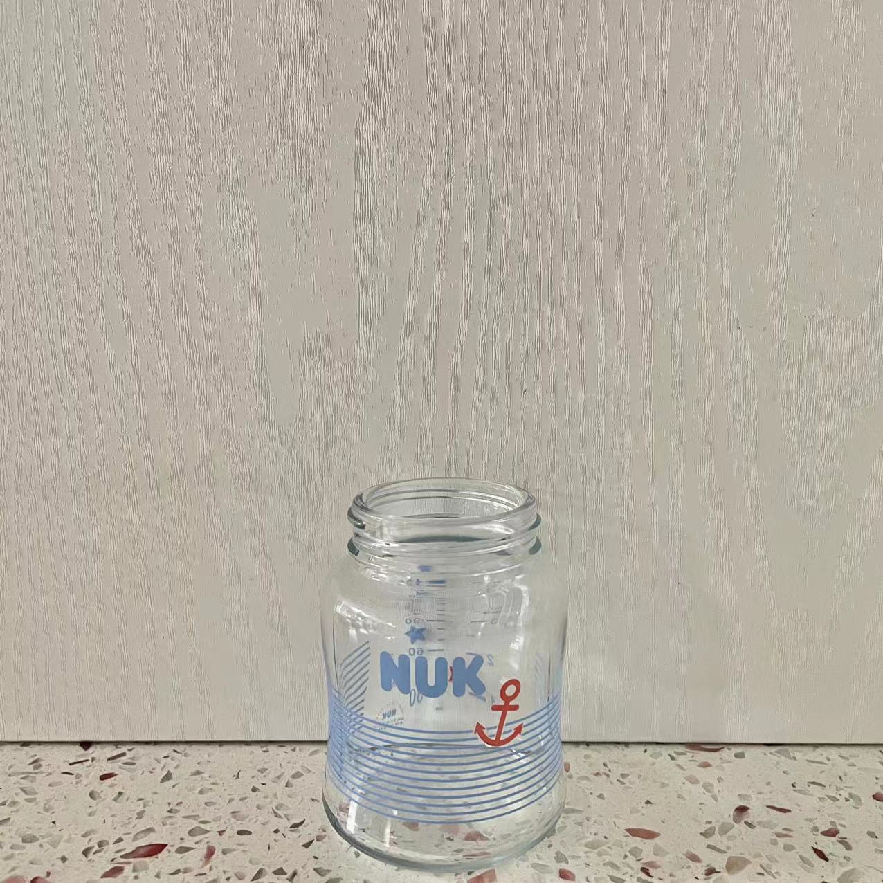 NUK德国进口宽口径玻璃奶瓶婴儿宝宝专用防呛奶可储奶120/240毫升