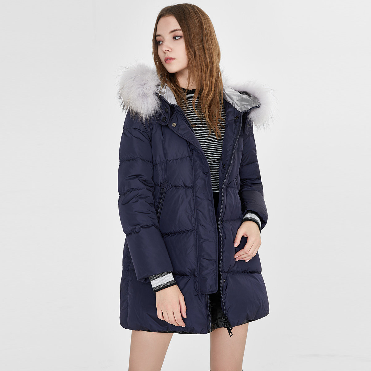 linc金羽杰2019新款闪电撞色羽绒服 金羽杰羽绒服