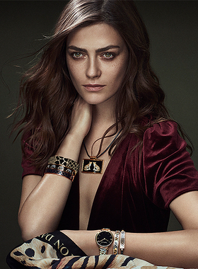 Halcyon Days珐琅手镯小众轻奢简约大气女士高级感女款百搭手环