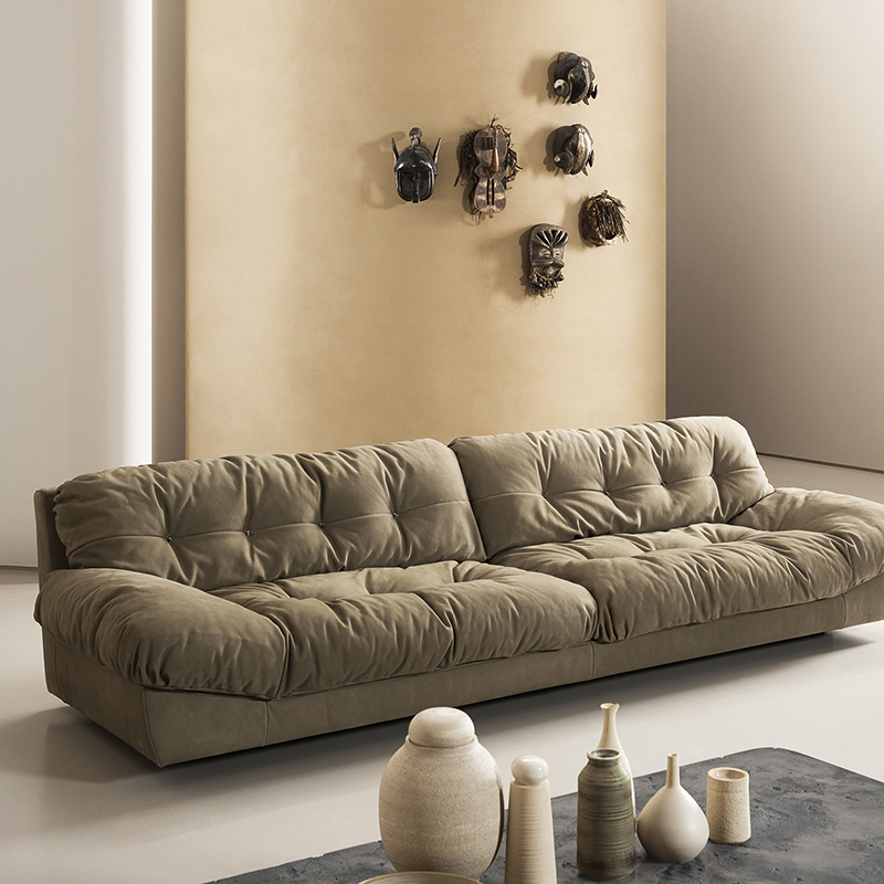 Baxter云朵沙发Milano 意大利原装进口沙发代购 磨砂奶油风三人位 - 图1