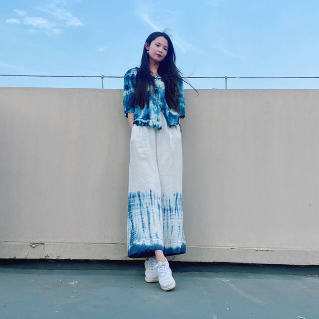 Yiche ວັນນະຄະດີຕົ້ນສະບັບອອກແບບ Tie-Dye ພືດ Handmade