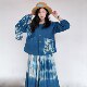 Yiche tie-dye ອອກແບບຕົ້ນສະບັບ handmade jacket ຝ້າຍ
