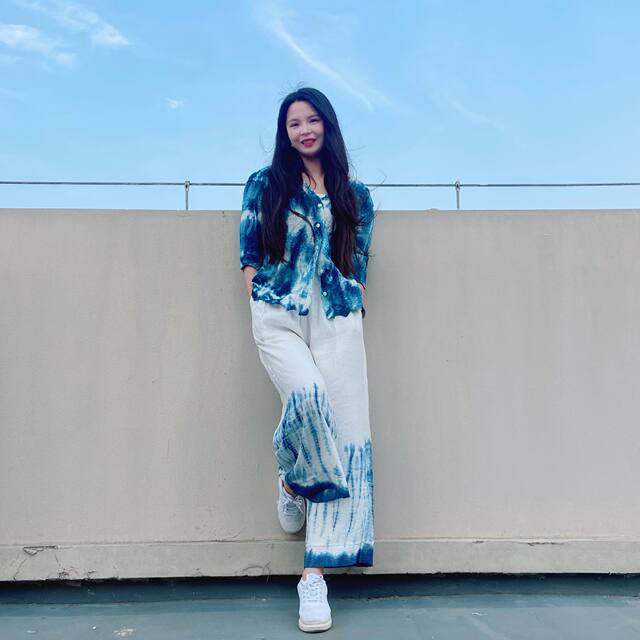 Yiche ວັນນະຄະດີຕົ້ນສະບັບອອກແບບ Tie-Dye ພືດ Handmade