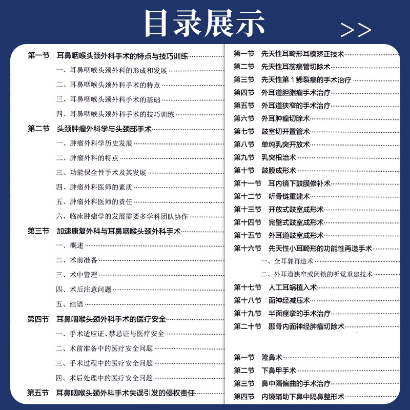 耳鼻咽喉头颈外科手术操作方法与技巧 孙彦 李娜 外科手术讲解技巧训练 解剖围手术期处理常见并发症 人民卫生出版社9787117353199 - 图1