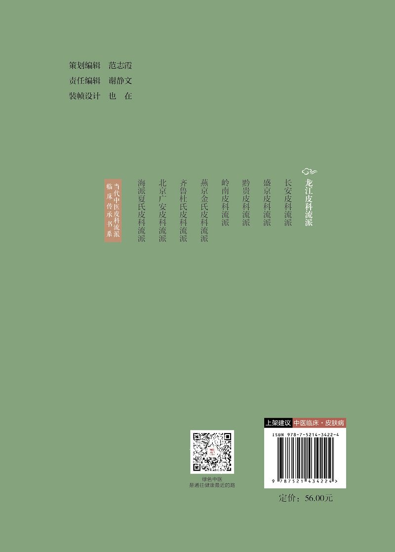 龙江皮科流派 当代中医皮科流派临床传承书系 适用中医皮科临床医生中医药院校师生及科研工作者 杨素清闫景东 中国医药科技出版社