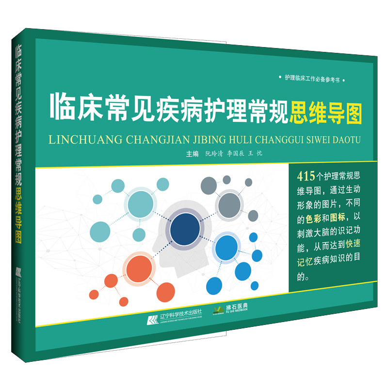 临床常见疾病护理常规思维导图  阮玲清 415个护理常规思维导图快速记忆护理学思维导图法形象思维逻辑知识点临床护理手册 - 图0