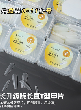 超长细狗梯分码单号加长免刻磨磨砂手工穿戴甲专用补充装甲片