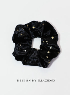 星空发饰EllaZhong丝绒发绳甜美