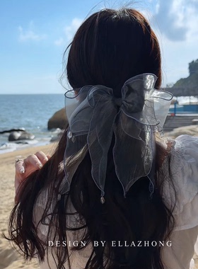 原创设计~EllaZhong蝴蝶结顶夹仙