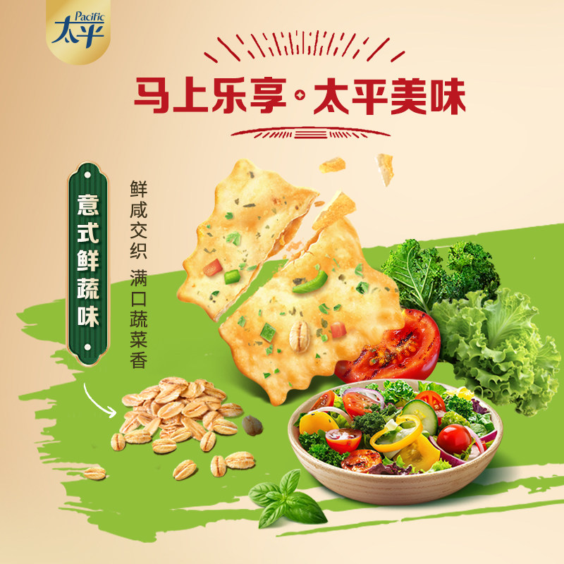 【年货礼盒】太平新年限定礼盒燕麦咔咔脆梳打饼干伴手礼聚会推荐,淘宝优惠券,粉丝福利购,淘宝优惠卷