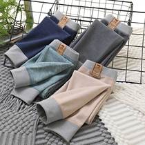 Duvet Children Warm Pants Silk Cashmere Plus Suede Thickened Boy Autumn Pants Cotton Wool Pants Girl With Underpants Insider Pants