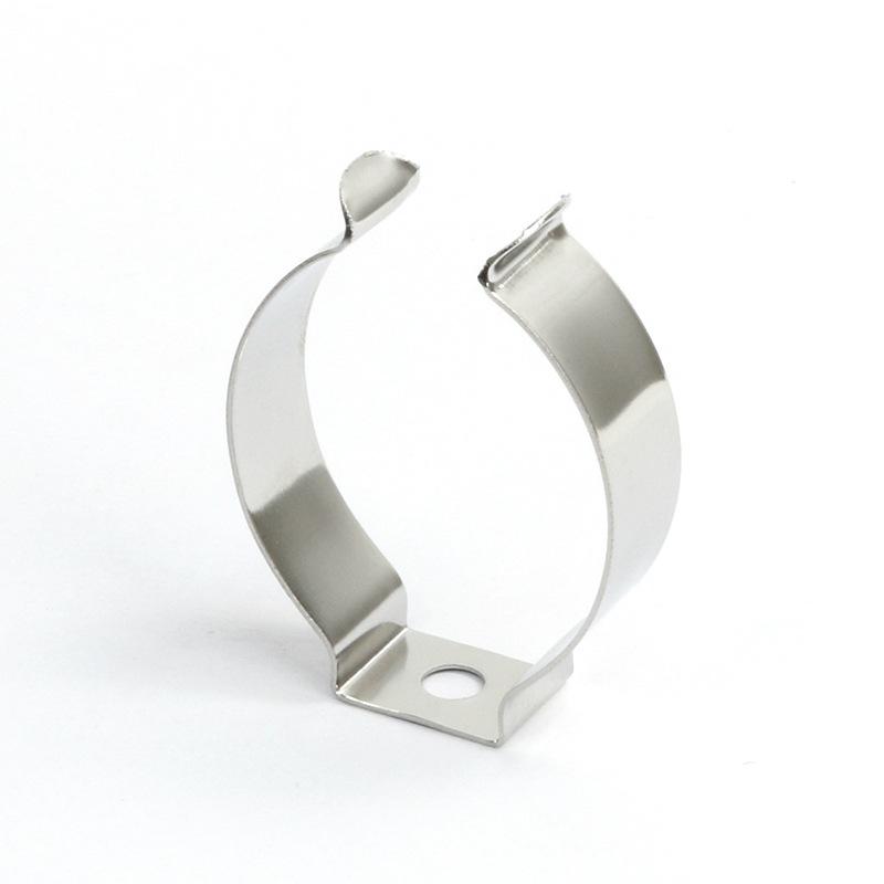 灯管夹固定支架不锈钢管卡弹簧弹片U型弹性卡扣卡箍锰钢T3T5T8T10 - 图3