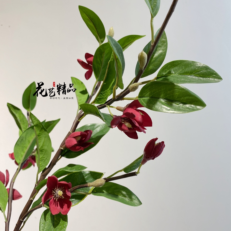 仿真含笑花小茶梅露莲花软装插花造型花艺美陈手捧花花海装置 - 图2