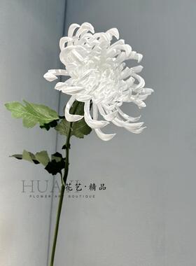 摆件高端花材餐厅黄菊玄关茶室