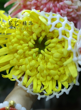 大菊花中式大韶菊花仿真花桌面装饰花艺唯美手捧花束插花造景