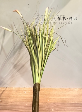 仿真狗尾草装饰花艺摆件北欧风家居客厅植物兔尾草水草芦苇