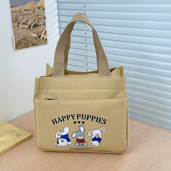 High-looking handbag, Sail Mom's going out cloth, simple, compact, three-dimensional bag, commuting, thickened work lunch bag