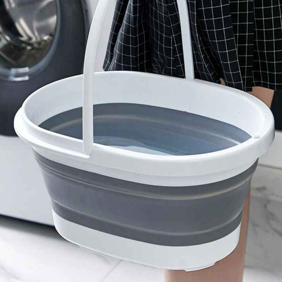 Folding bucket large laundry tub
