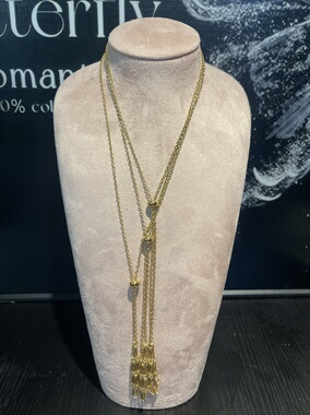 天然水晶球2cm 14K电镀钛钢项链 掌心水晶 随身水晶网兜项链