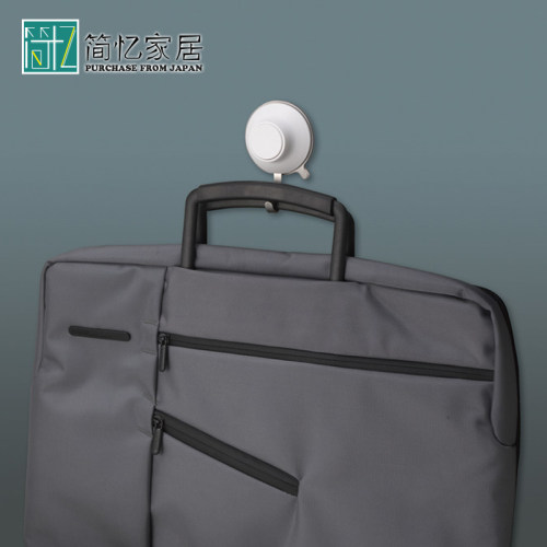 日本LEC强力吸盘挂钩浴室瓷砖真空吸壁无痕承重挂衣钩不锈钢挂杆 - 图0