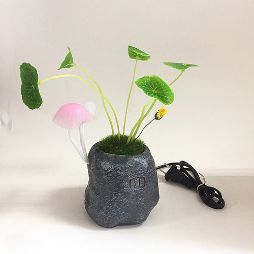 包邮lLED阿凡达蘑菇灯智能光控床头灯创意生日礼物小夜灯装饰摆件 - 图1