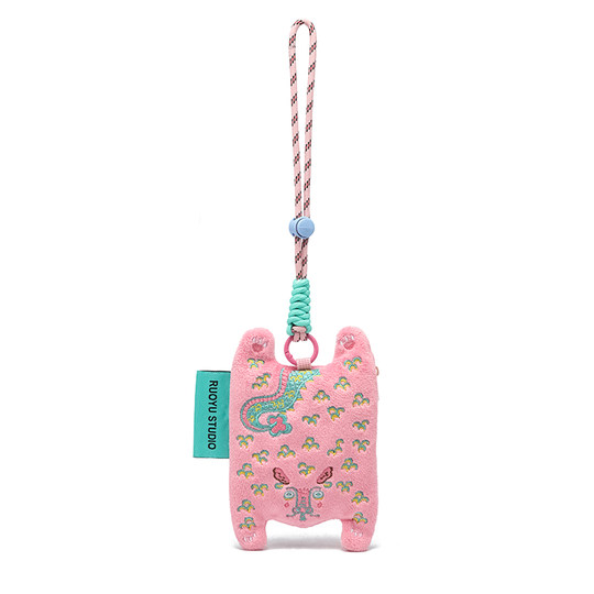 若愚工坊RUOYUSTUDIO原创设计可爱动物布艺耳机包零钱包钥匙包