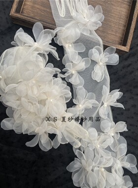 花瓣森系超仙香槟色高级感配饰
