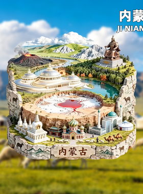 内蒙古金属冰箱贴旅游纪念品