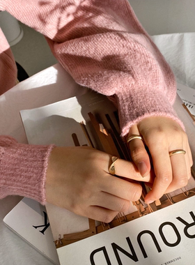 日韩风合金几何形纽带时尚饰品