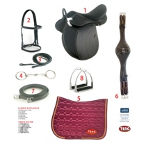 Saddle TENG brand integrated saddle English-style equestrian appliance stainless steel accessories