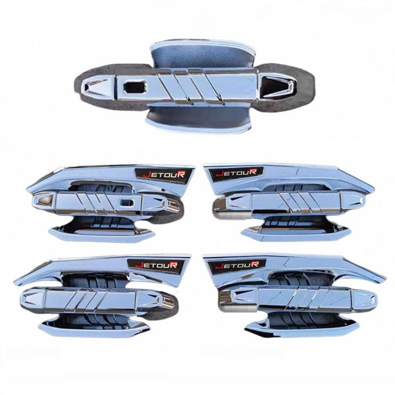 适用于捷途旅行者改装饰件车门把手门碗拉手扣手护腕保护亮条壳盖 - 图3