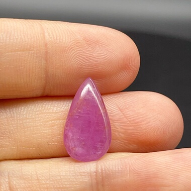 上新4.44ct天然红宝石裸石蛋面镶嵌戒指吊坠精工镶嵌女士礼物正品