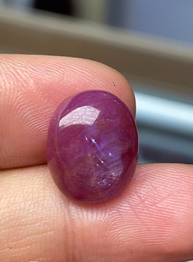 天然红宝石戒面吊坠樱花紫皇家紫花丝镶嵌背云纽扣一物一图专柜货