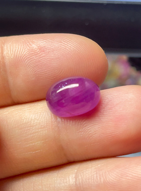 【高货红宝石蛋面】天然无烧无注胶无填充裸石颜色浓郁紫戒指吊坠