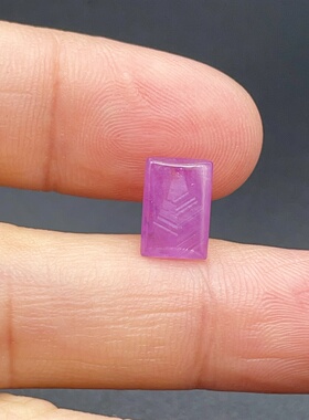 2.71ct天然无烧无注胶无填充红宝石戒面表面景象奇特原矿原色保真