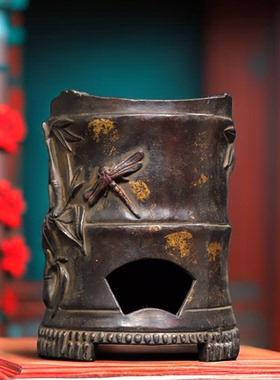 黄铜取暖中式客厅节节高升炭炉